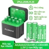 Pujimax Hộp Sạc Pin AA/AAA 1.5V Thông Minh 2.025, Type C, Sạc Nhanh, Bảo Vệ Pin, 229.999