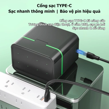 Pujimax Hộp Sạc Pin AA/AAA 1.5V Thông Minh 2.025, Type C, Sạc Nhanh, Bảo Vệ Pin, 229.999 6