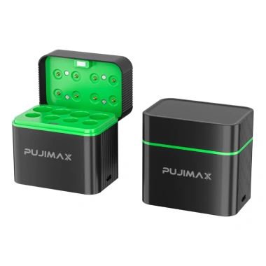 Pujimax Hộp Sạc Pin AA/AAA 1.5V Thông Minh 2.025, Type C, Sạc Nhanh, Bảo Vệ Pin, 229.999 9