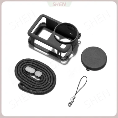 PULUZ Fat Niu - Vỏ silicon bảo vệ DJI Osmo Action 6, dây buộc cầm tay, giá ưu đãi