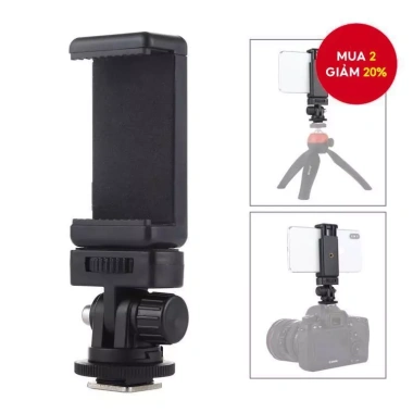 Puluz Vít Ren Lạnh 1/4 inch cho Giày Chân Máy kèm Adapter và Kẹp Điện Thoại, Giá ưu đãi 60.500 VND