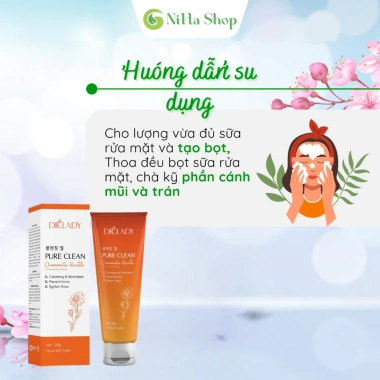 Pure Clean Sữa Rửa Mặt 100gr - chiết xuất thiên nhiên, làm sạch nhẹ, duy trì ẩm, giảm 175k