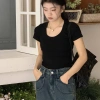 Pure Desire – Áo sơ mi nữ Slim-fit Vai Lưới Ren, ôm hơn, giảm tuổi, 115.689₫ 10