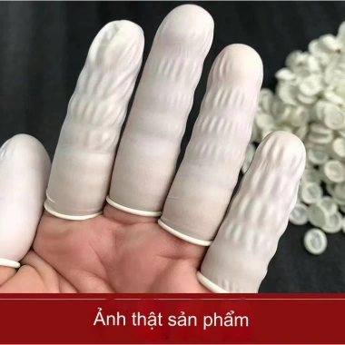 PVN65.224 Set 200 Bao ngón tay cao su y tế - Tăng độ bám, chống tĩnh điện, mồ hôi, vết bẩn - Giá 17.999đ 9