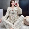 Pyjama dài bèo 3 nơ siêu hot chất vân mây DD99 - Giảm giá sốc, chỉ 139k 3