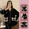 Pyjama nữ cotton cao cấp dài tay Mickey đen - Dễ thương, trẻ trung, năng động, giá 180.000 VND