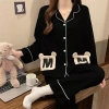 Pyjama nữ cotton cao cấp dài tay Mickey đen - Dễ thương, trẻ trung, năng động, giá 180.000 VND 5