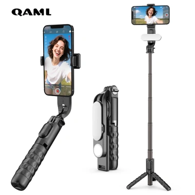 QAML A03 Gậy Tự Sướng Bluetooth 5 Xoay 360° Đế 80cm Đèn LED Điều Chỉnh Ấm Lạnh - Giá 220k