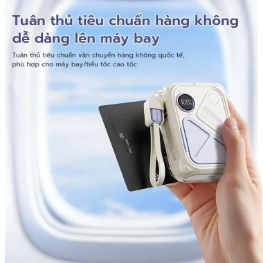 Qi2+CCC Sạc Dự Phòng UNEED 30.000/20.000mAh PD 20W/35W, Sạc Nhanh Không Dây, Cục AC