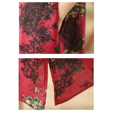 Qipao midi phong cách Trung Hoa retro mùa Hè - Giá chỉ 692.321₫, giảm mạnh 6 Qipao midi phong cách Trung Hoa retro mùa Hè - Giá chỉ 692.321₫, giảm mạnh 6
