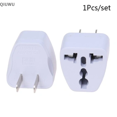 Qiuwu Bộ chuyển đổi ổ cắm điện EU UK AU sang US - Đa năng, giá ưu đãi 37.950₫