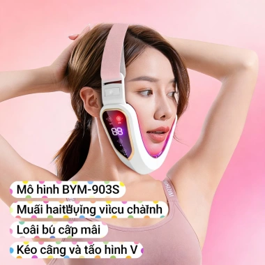QQT Máy Massage Giảm Mập Mặt 12 Level - Tan Mỡ, Nâng Cơ V-Line, Giảm 2 Cằm, Da Săn Chắc 220k