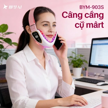QQT Máy Massage Giảm Mập Mặt 12 Level - Tan Mỡ, Nâng Cơ V-Line, Giảm 2 Cằm, Da Săn Chắc 220k