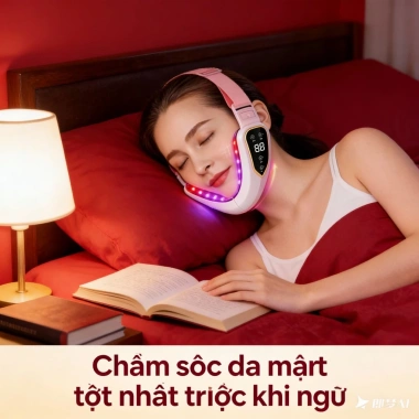 QQT Máy Massage Giảm Mập Mặt 12 Level - Tan Mỡ, Nâng Cơ V-Line, Giảm 2 Cằm, Da Săn Chắc 220k