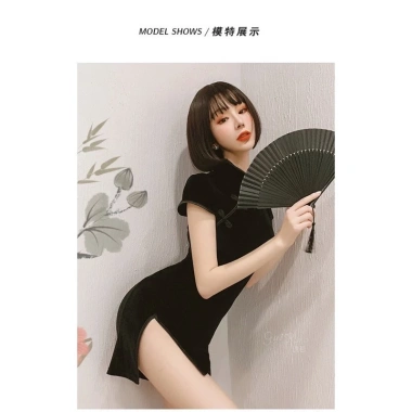 QR658 Hỏa Tốc Che Tên Suông Xám Tân Cosplay Trung Hoa Gợi Cảm Thân Thao Quyến Rũ