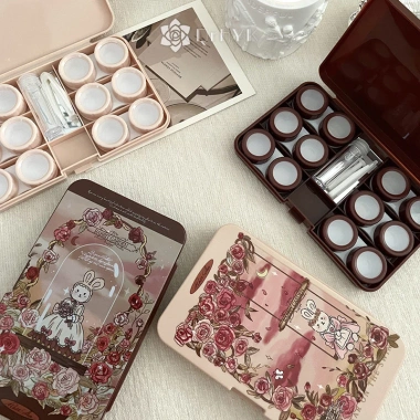 Qrhyk 6 Cặp Ống Kính Tiếp Xúc Hộp Ngâm Bảo Quản Di Động - Giảm 17% Chỉ 73.480đ
