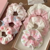 Qrhyk Thanh Lịch Scrunches In Ren Cạnh Rộng Dây Buộc Tóc Nữ Ngọt Ngào Dễ Thương, Phụ Kiện Thời Trang Quà Tặng
