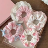 Qrhyk Thanh Lịch Scrunches In Ren Cạnh Rộng Dây Buộc Tóc Nữ Ngọt Ngào Dễ Thương, Phụ Kiện Thời Trang Quà Tặng 5