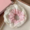 Qrhyk Thanh Lịch Scrunches In Ren Cạnh Rộng Dây Buộc Tóc Nữ Ngọt Ngào Dễ Thương, Phụ Kiện Thời Trang Quà Tặng 7