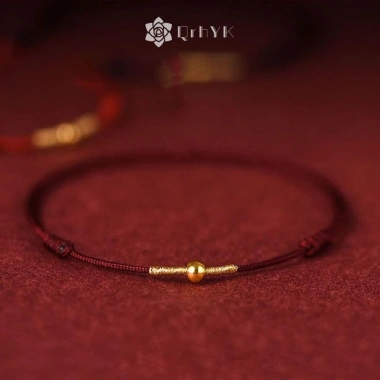 Qrhyk Vòng Tay Handmade Dây Đỏ May Mắn Điều Chỉnh cho Nam Nữ - Thời Trang 2.024 Giá ưu đãi 34.300đ