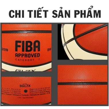 Quả bóng rổ cao su size 3-5-6-7, tặng túi lưới và kim bơm, giá ưu đãi 85.000₫
