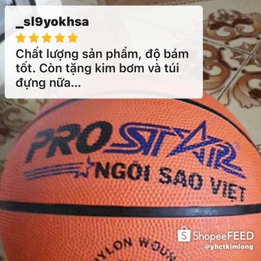 Quả bóng rổ Prostar tiêu chuẩn thi đấu 3.6 inch Phuong Anh Giá ưu đãi 116.800đ