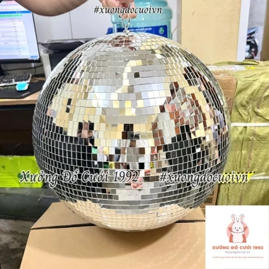 Quả cầu gương Disco 50cm - Trang trí tiệc cưới, studio, nhà hàng, phim trường, 378k