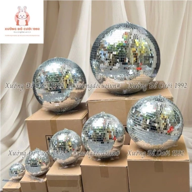 Quả cầu gương Disco 50cm - Trang trí tiệc cưới, studio, nhà hàng, phim trường, 378k