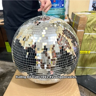 Quả cầu gương Disco 50cm - Trang trí tiệc cưới, studio, nhà hàng, phim trường, 378k