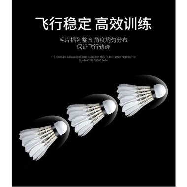 Quả cầu lông D+8 HANGYU tốc độ 76 - 12 quả/ống giá ưu đãi 235k 4