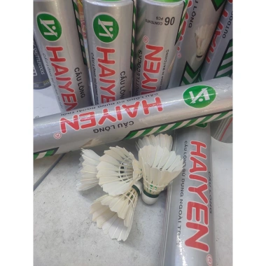 Quả cầu lông Hải Yến Bạc chính hãng, rẻ nhất thị trường, 12/6 quả, giảm giá 195k