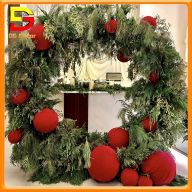 Quả Cầu Nhung Đỏ Trái Châu DC-786 - Trang Trí Cây Thông Noel Giáng Sinh Lễ Tết, Giá 49.000