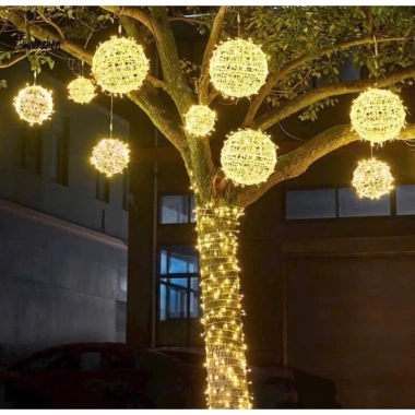 Quả Càu Trang Trí LED 20cm/30cm - Đèn Nhỏ Lung Linh, Giá Chỉ 75.000 VNĐ