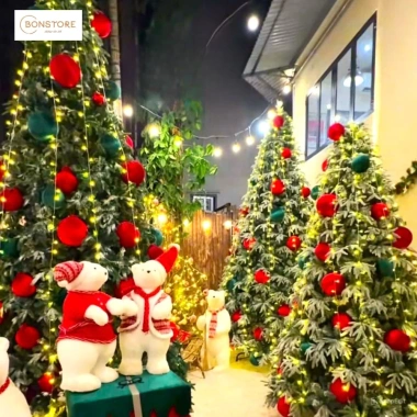 Quả Châu Nhung Cỡ Lớn Trang Trí Cây Thông Noel Giảm 30.000đ Decor Giáng Sinh Tết