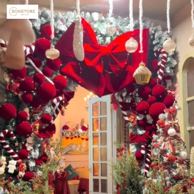 Quả Châu Nhung Cỡ Lớn Trang Trí Cây Thông Noel Giảm 30.000đ Decor Giáng Sinh Tết