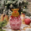 Quà Giáng Sinh Dệt Kim Hoạt Hình Túi Bảo Quản Kẹo Búp Bê Nai Santa Gấu 10