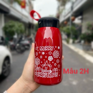 Quà Noel bé 520ml Bình giữ nhiệt cao cấp khắc tên riêng - Gia dụng Thu Hương