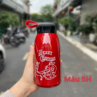 Quà Noel bé 520ml Bình giữ nhiệt cao cấp khắc tên riêng - Gia dụng Thu Hương