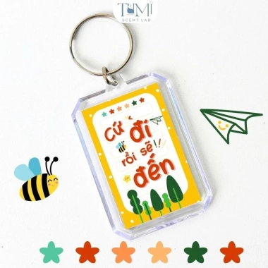 Quà Tặng 20/10: Móc Khoá Balo Dễ Thương, Thông Điệp Động Lực, KeyChain Treo Balo - Tặng Mẹ 15k 5