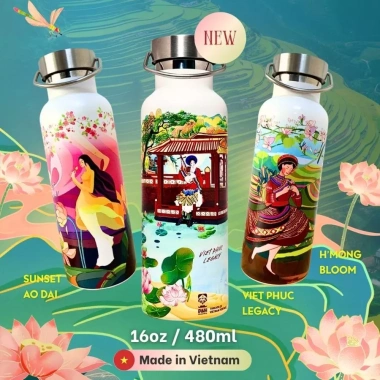 Quà Tặng 20/11 Bình Giữ Nhiệt 500ml - Khắc Tên Free, 16h Giữ Nhiệt, Giá 189.000₫