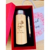Quà tặng 8/3 - Bình giữ nhiệt tre khắc tên, Quà tặng phụ nữa VN, giá 70.000 VN