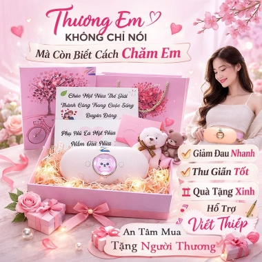 Quà Tặng 8/3 Đai Chườm ấm Bụng Kinh Nguyệt - Máy Massage Giảm Đau Bụng, Ý Nghĩa Cho Vợ, Bạn Gái - Giá 329.000 VND
