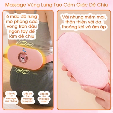 Quà Tặng 8/3 Đai Chườm ấm Bụng Kinh Nguyệt - Máy Massage Giảm Đau Bụng, Ý Nghĩa Cho Vợ, Bạn Gái - Giá 329.000 VND