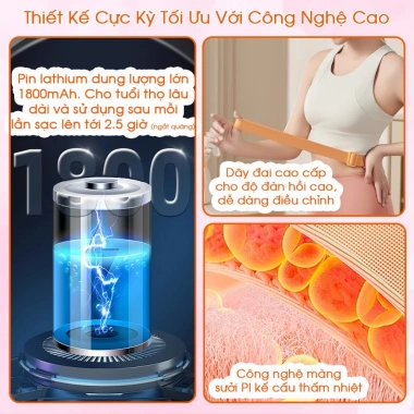 Quà Tặng 8/3 Đai Chườm ấm Bụng Kinh Nguyệt - Máy Massage Giảm Đau Bụng, Ý Nghĩa Cho Vợ, Bạn Gái - Giá 329.000 VND