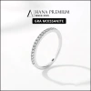 Quà Tặng 8/3 Nhẫn Bạc 925 14 Đá Moissanite Phủ Bạch Kim - Nhẫn Nửa Vòng Đa Đá 1.314 Giá 488k 3