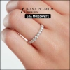 Quà Tặng 8/3 Nhẫn Bạc 925 14 Đá Moissanite Phủ Bạch Kim - Nhẫn Nửa Vòng Đa Đá 1.314 Giá 488k 4