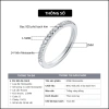 Quà Tặng 8/3 Nhẫn Bạc 925 14 Đá Moissanite Phủ Bạch Kim - Nhẫn Nửa Vòng Đa Đá 1.314 Giá 488k 6