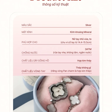 Quà Tặng 8/3 Valentine - Vòng Tay Đính Đá IVY BLOOM Watches - Giá 601.250 VND 3