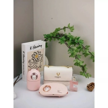 Quà Tặng Bạn Gái IV Pink Leather - Bộ Túi Xách Nữ Full Set Sang Trọng, Chỉ 395k