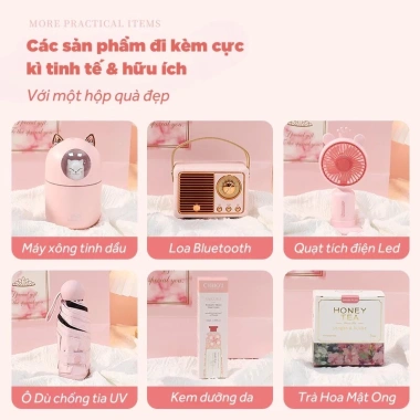 Quà Tặng Bạn Gái IV Pink Leather - Bộ Túi Xách Nữ Full Set Sang Trọng, Chỉ 395k